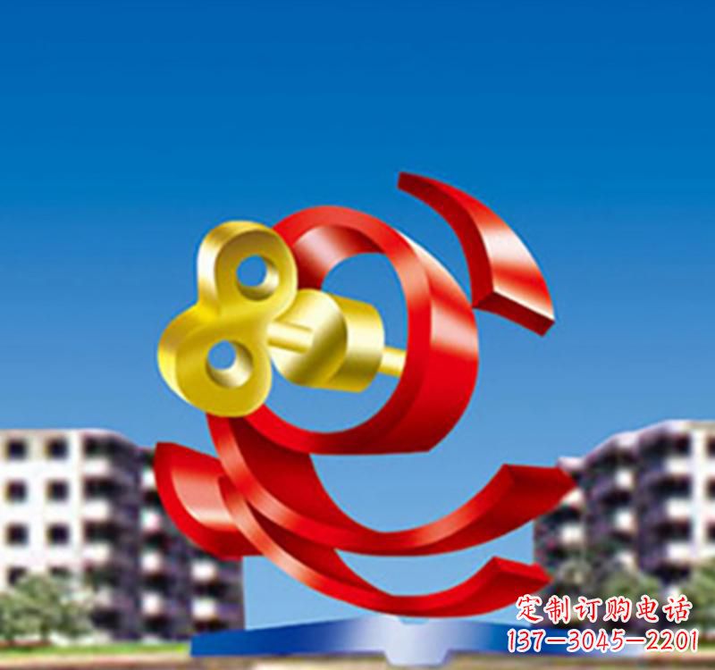 聊城不锈钢飘带雕塑给公园景观带来独特美感