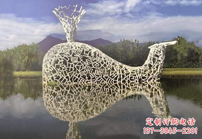 聊城不锈钢鲸鱼雕塑令人惊叹的艺术之作