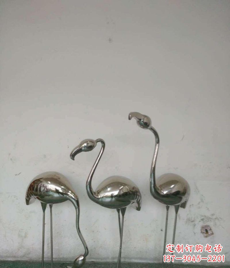 聊城不锈钢火烈鸟雕塑精美的艺术之作