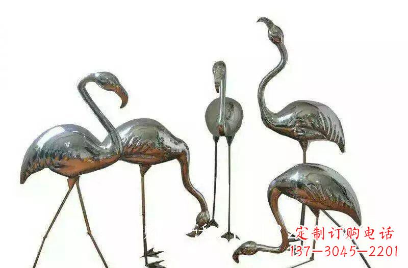 聊城不锈钢火烈鸟雕塑——美丽的自然之美