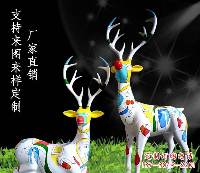 聊城不锈钢动物雕塑——小鹿