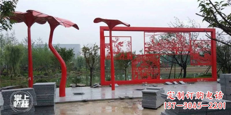 聊城不锈钢剪纸龙凤雕塑精美雕刻传承古老文化