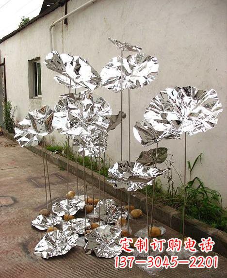 聊城不锈钢荷叶雕塑——精美绝伦