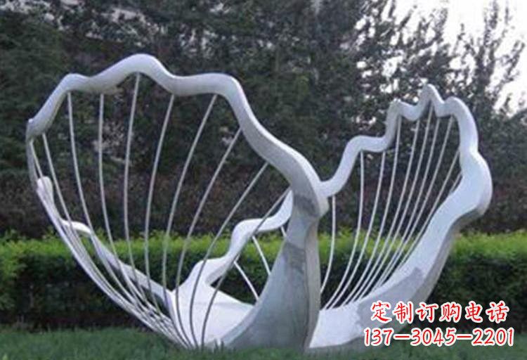聊城不锈钢公园的镂空贝壳雕塑