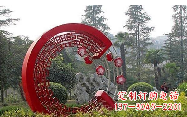 聊城不锈钢公园圆环雕塑——精美的艺术瑰宝