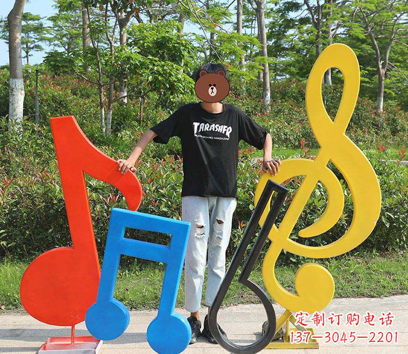 聊城不锈钢公园音符雕塑——精美绝伦