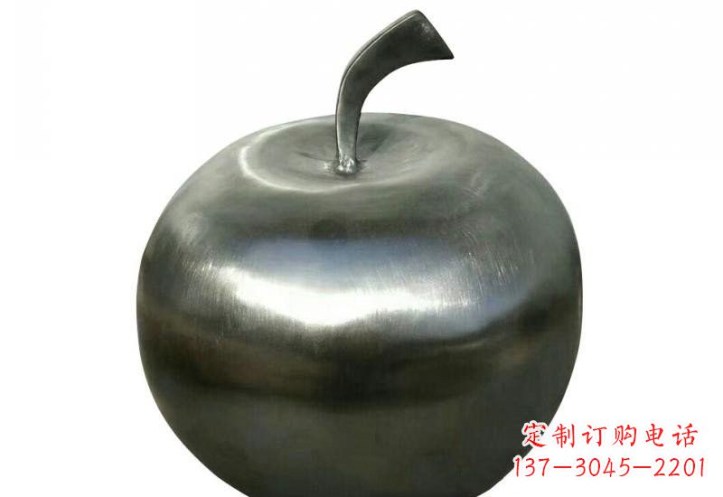 聊城不锈钢苹果雕塑精美的艺术之作