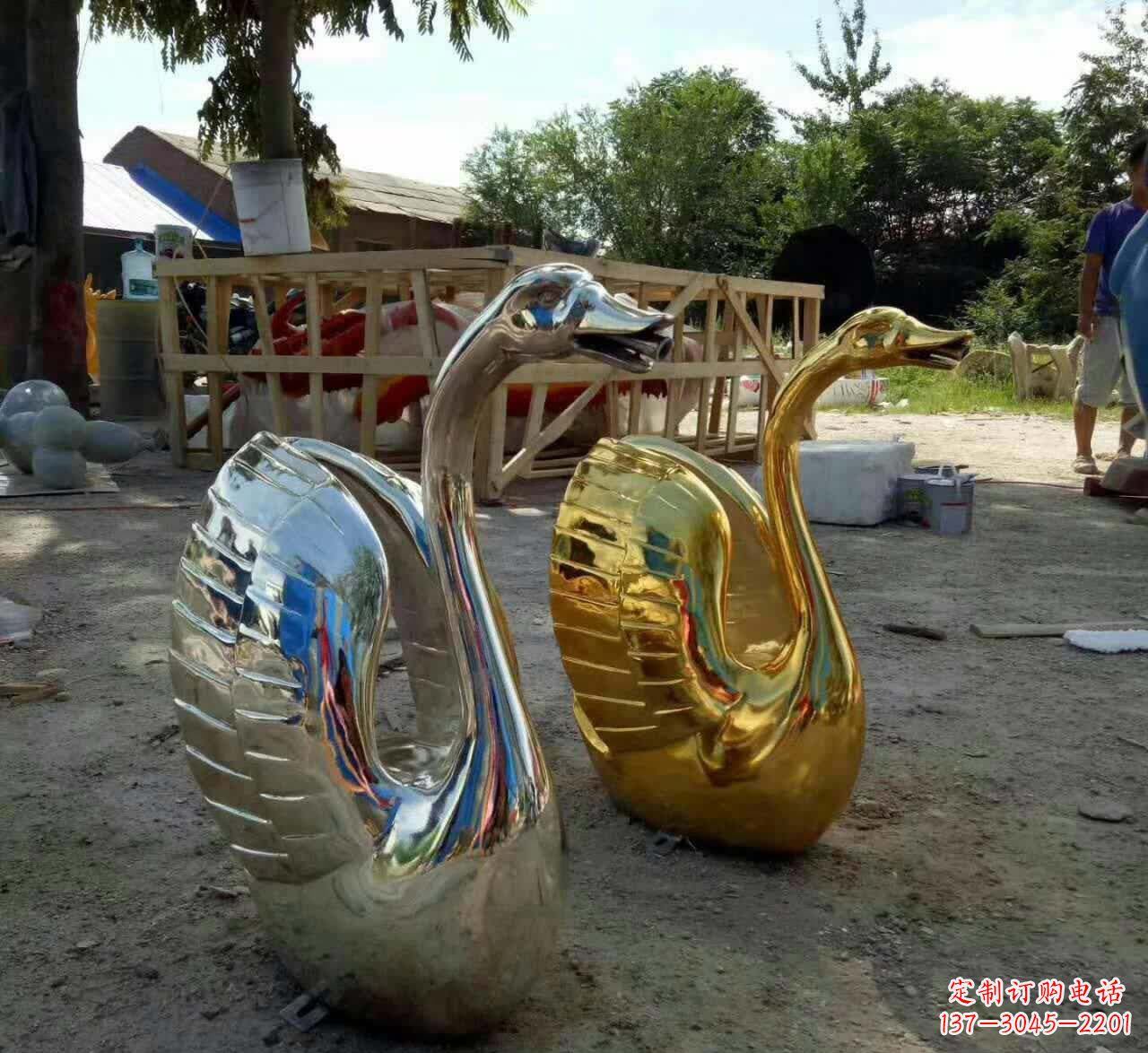 聊城不锈钢天鹅雕塑艺术之美