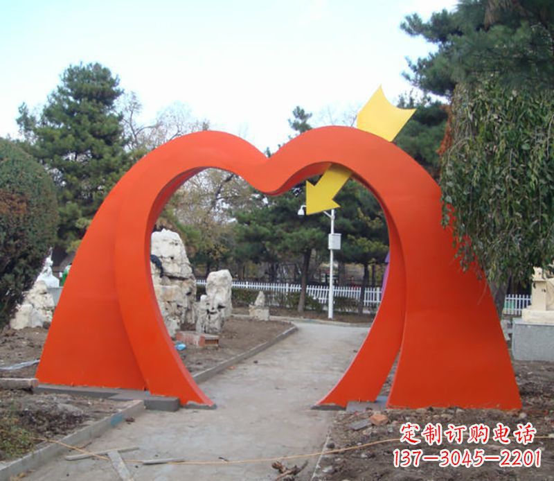 聊城不锈钢拱门雕塑给空间增添灵动之美