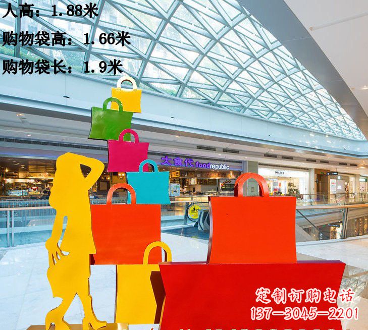 聊城不锈钢购物袋雕塑艺术品的独特之处