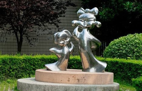 聊城不锈钢古代儿童雕塑让每个孩子都有一个家
