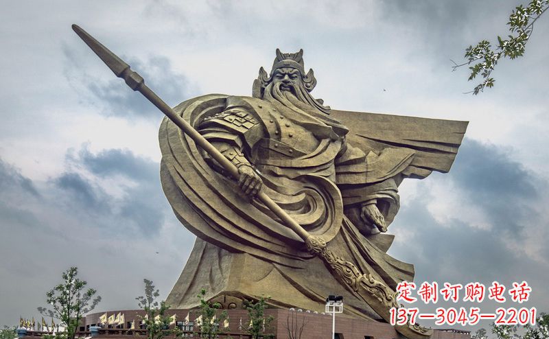 聊城不锈钢关公广场雕塑传承中华文化