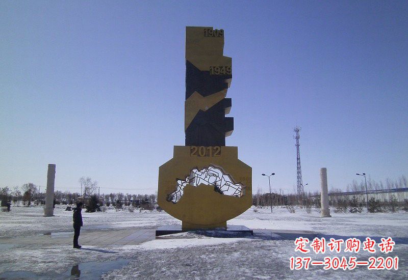 聊城不锈钢钥匙雕塑精致且具有象征意义