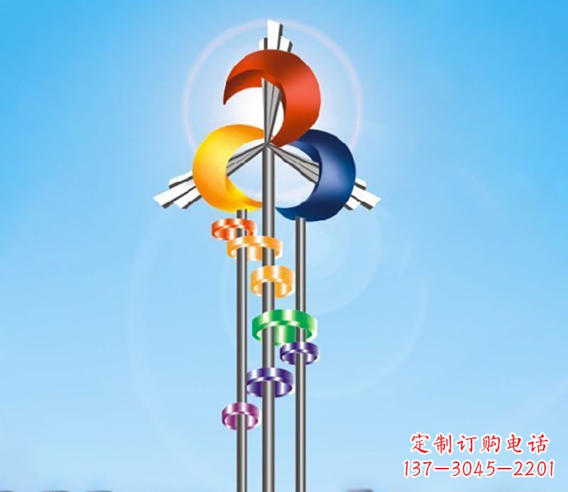 聊城不锈钢风车雕塑精美的艺术之作
