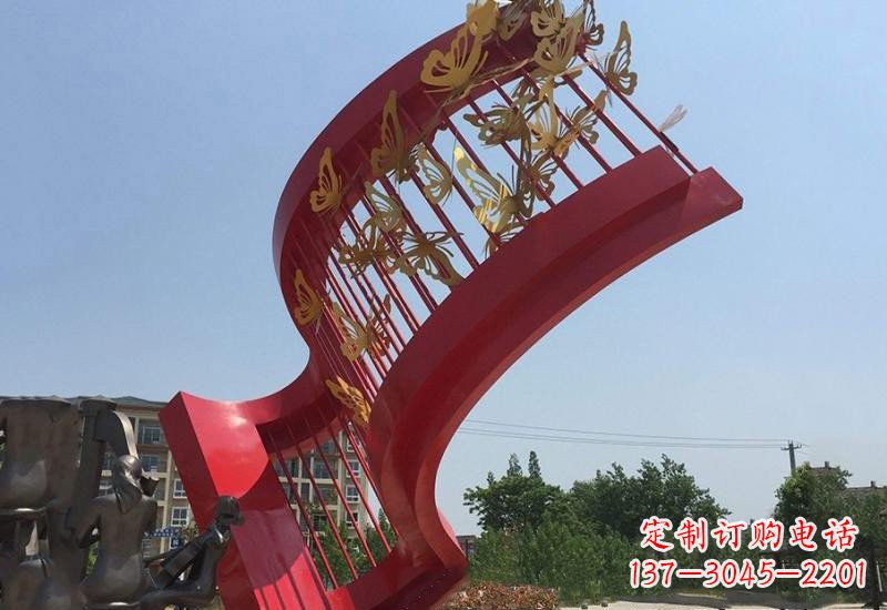 聊城不锈钢蝴蝶灵动的艺术雕塑