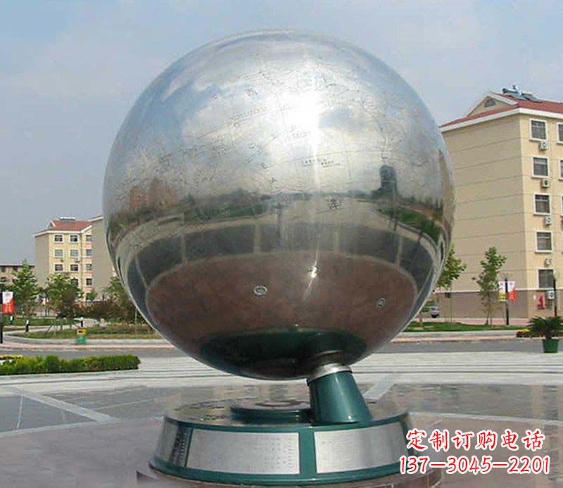 聊城不锈钢地球仪雕塑精美绝伦