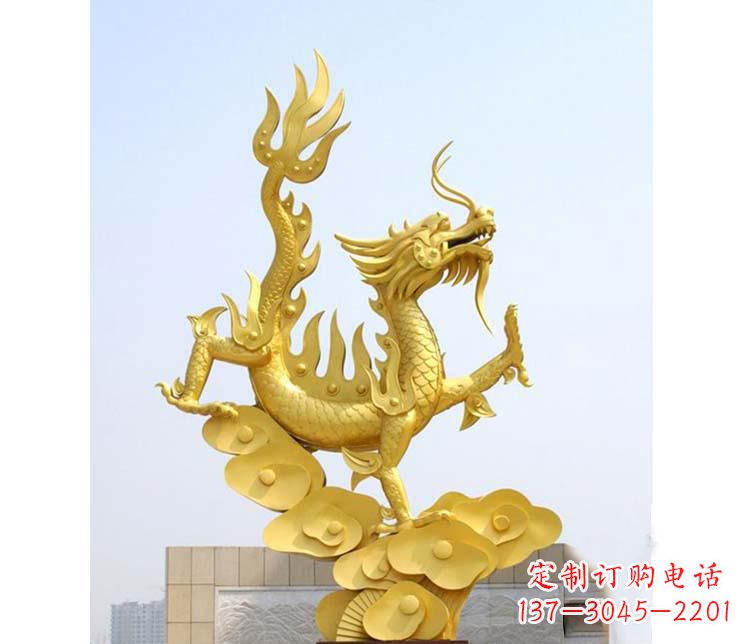 聊城不锈钢虎跃雕塑——传承英雄气概