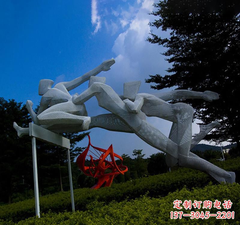 聊城不锈钢中的运动员雕塑