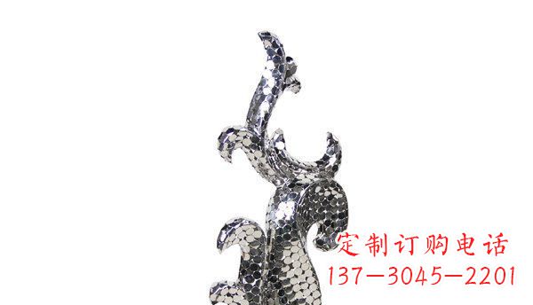 聊城不锈钢海豚抽象雕塑精致的海洋之美