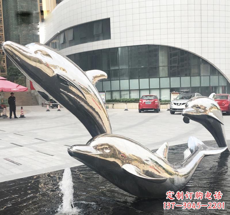 聊城不锈钢海豚雕塑艺术与美的结合