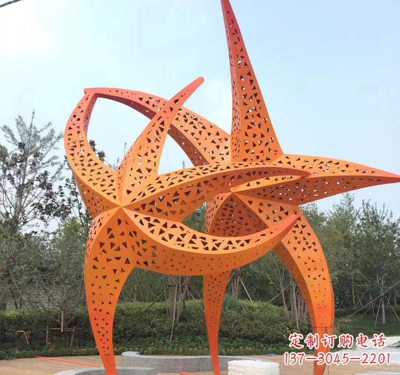 聊城不锈钢海星海洋动物雕塑——美丽的海洋艺术