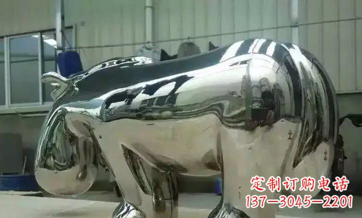 聊城不锈钢河马雕塑一种新颖的艺术形式