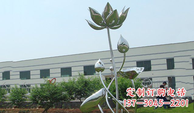 聊城不锈钢荷花雕塑