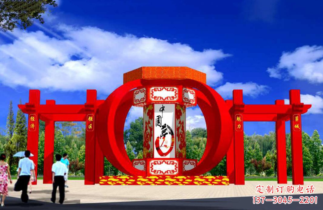 聊城灯笼点亮城市景观