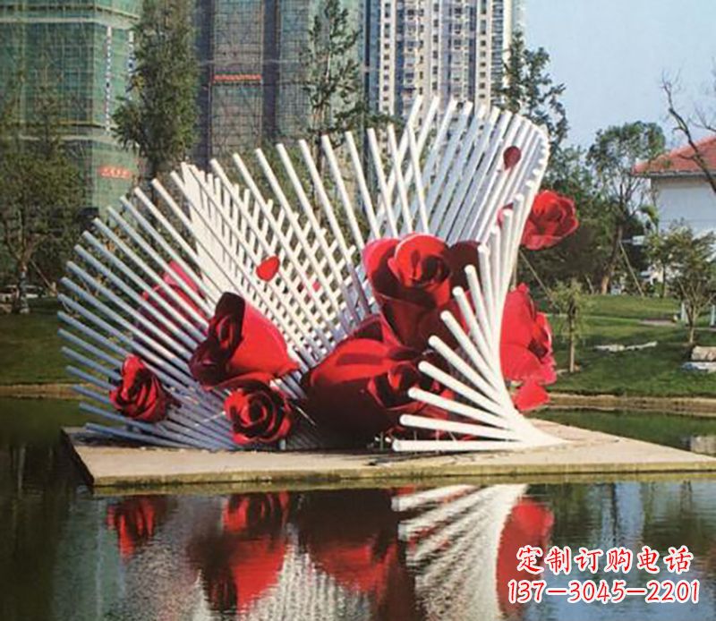 聊城不锈钢玫瑰雕塑——美丽的艺术之作