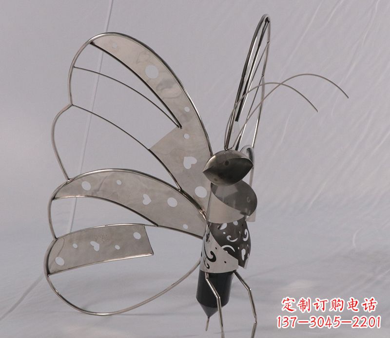 聊城不锈钢蝴蝶雕塑精美的艺术品