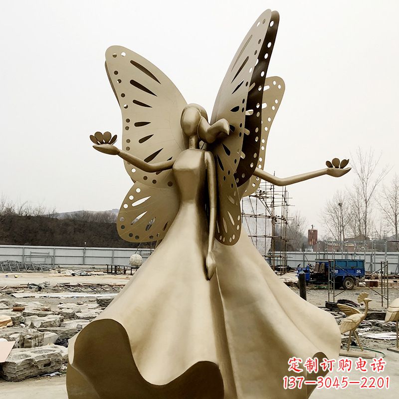 聊城不锈钢蝴蝶少女艺术与美的完美结合
