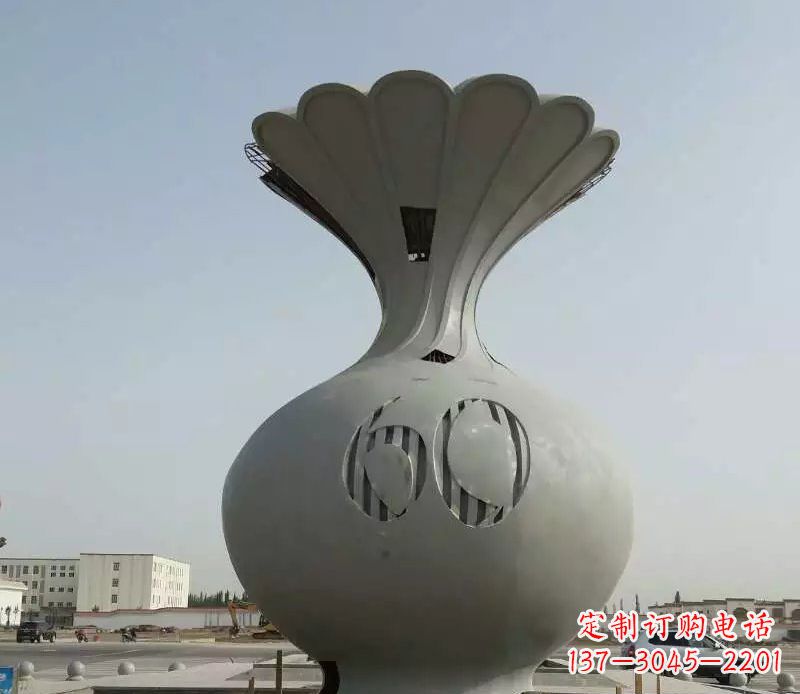 聊城精美不锈钢花篮雕塑