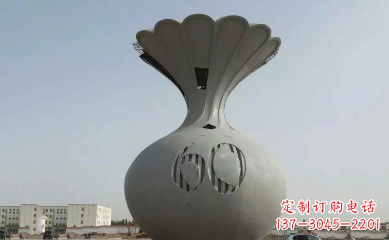 聊城不锈钢花篮雕塑精美绝伦