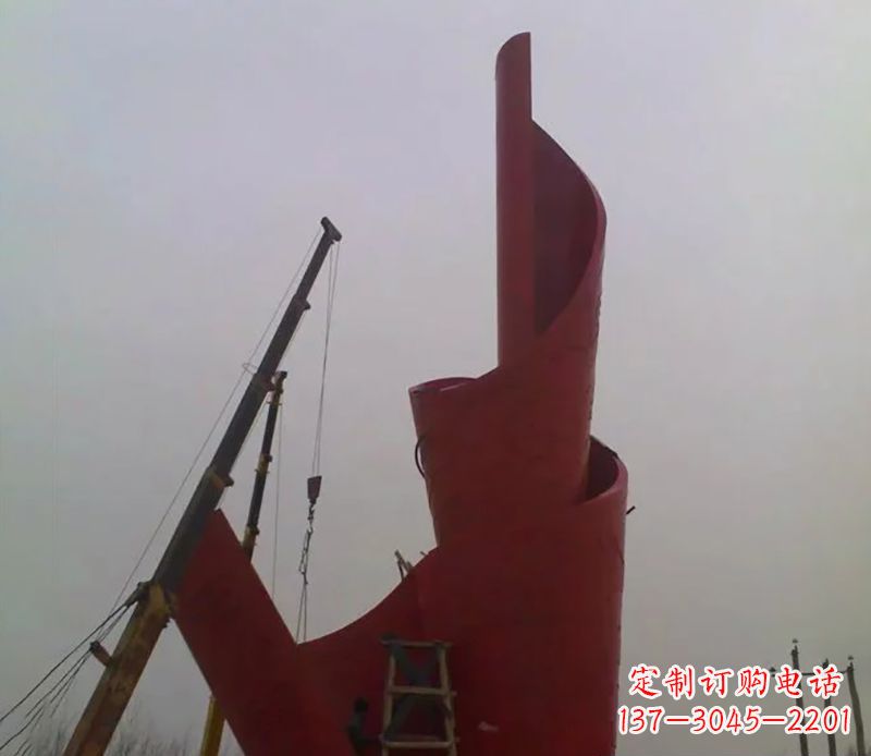 聊城不锈钢火炬雕塑点燃社会进步的火炬
