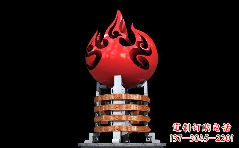 聊城不锈钢火炬雕塑传承奋进精神