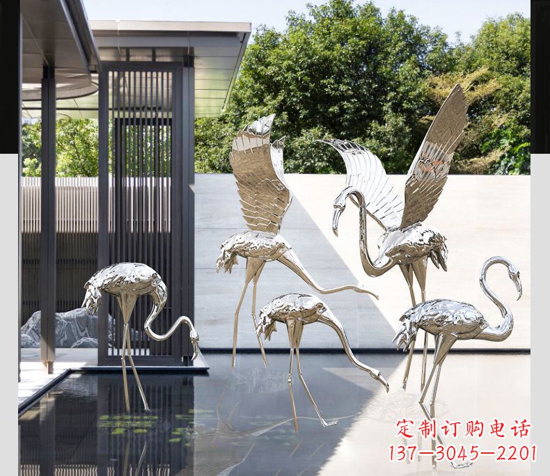 聊城不锈钢火烈鸟雕塑雕刻艺术的精粹