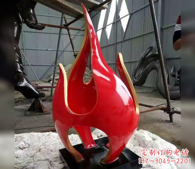 聊城不锈钢火龙果雕塑传承传统文化的艺术品