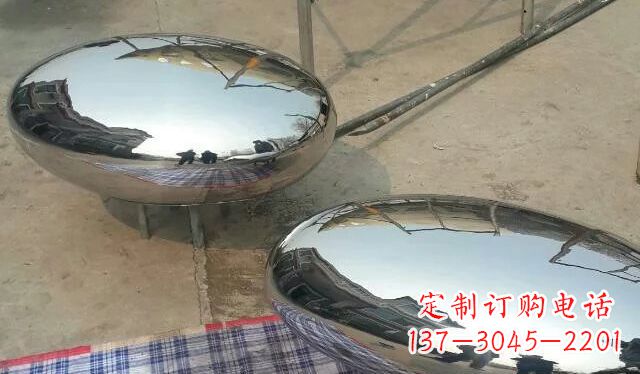 聊城不锈钢鸡蛋雕塑精美的艺术作品