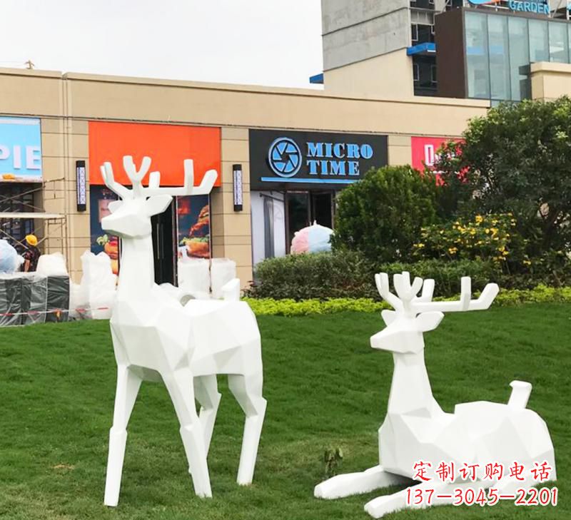聊城不锈钢小鹿雕塑艺术之美