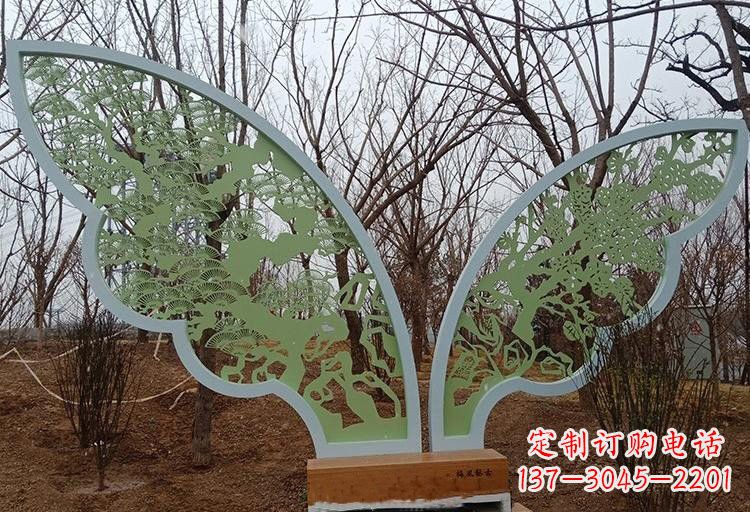 聊城不锈钢剪纸蝴蝶翅膀雕塑