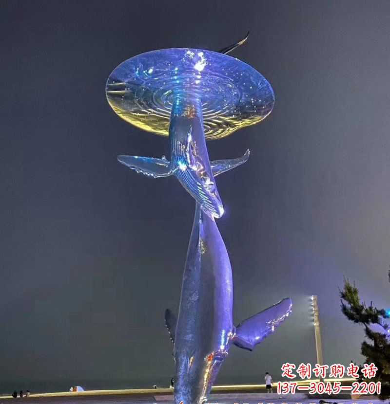 聊城不锈钢鲸鱼雕塑——传承着海洋的精灵魅力