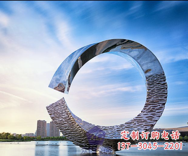 聊城环绕世界的不锈钢景观雕塑