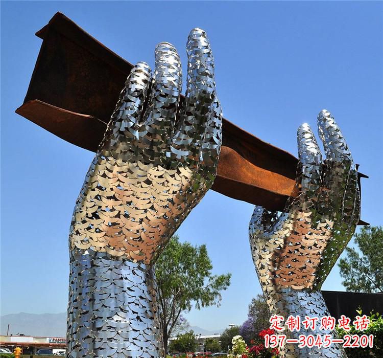 聊城不锈钢拱门雕塑精美绝伦