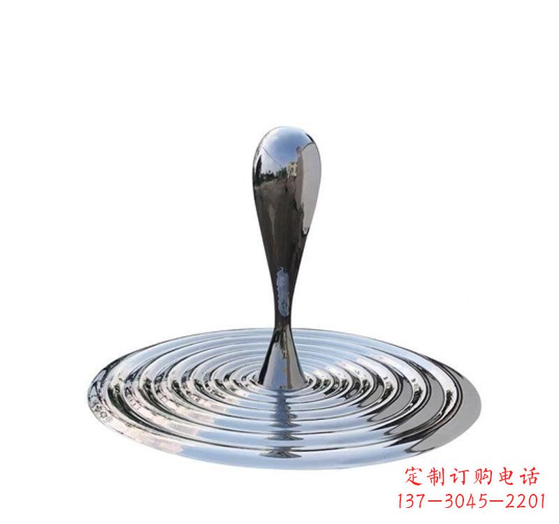 聊城不锈钢景区水滴雕塑精美绝伦