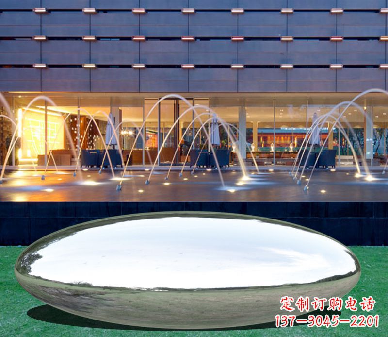 聊城不锈钢镜面鹅卵石雕塑