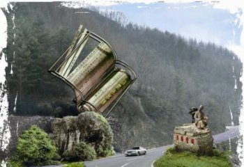 聊城神农本草经竹简雕塑——传承中华文化精髓