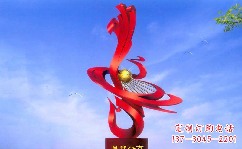聊城不锈钢孔雀雕塑——迎接八方美好