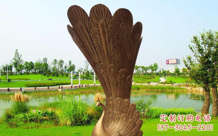 聊城不锈钢孔雀展翅高飞