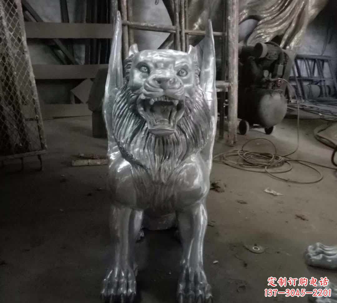 聊城不锈钢老虎雕塑经典的艺术品