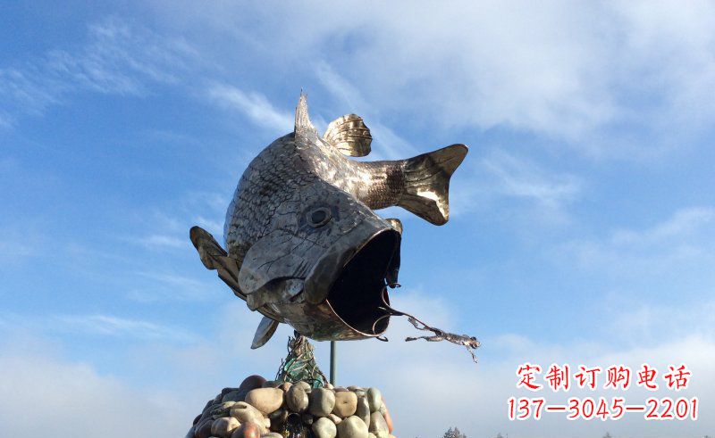 聊城不锈钢鲤鱼雕塑传承中国传统文化